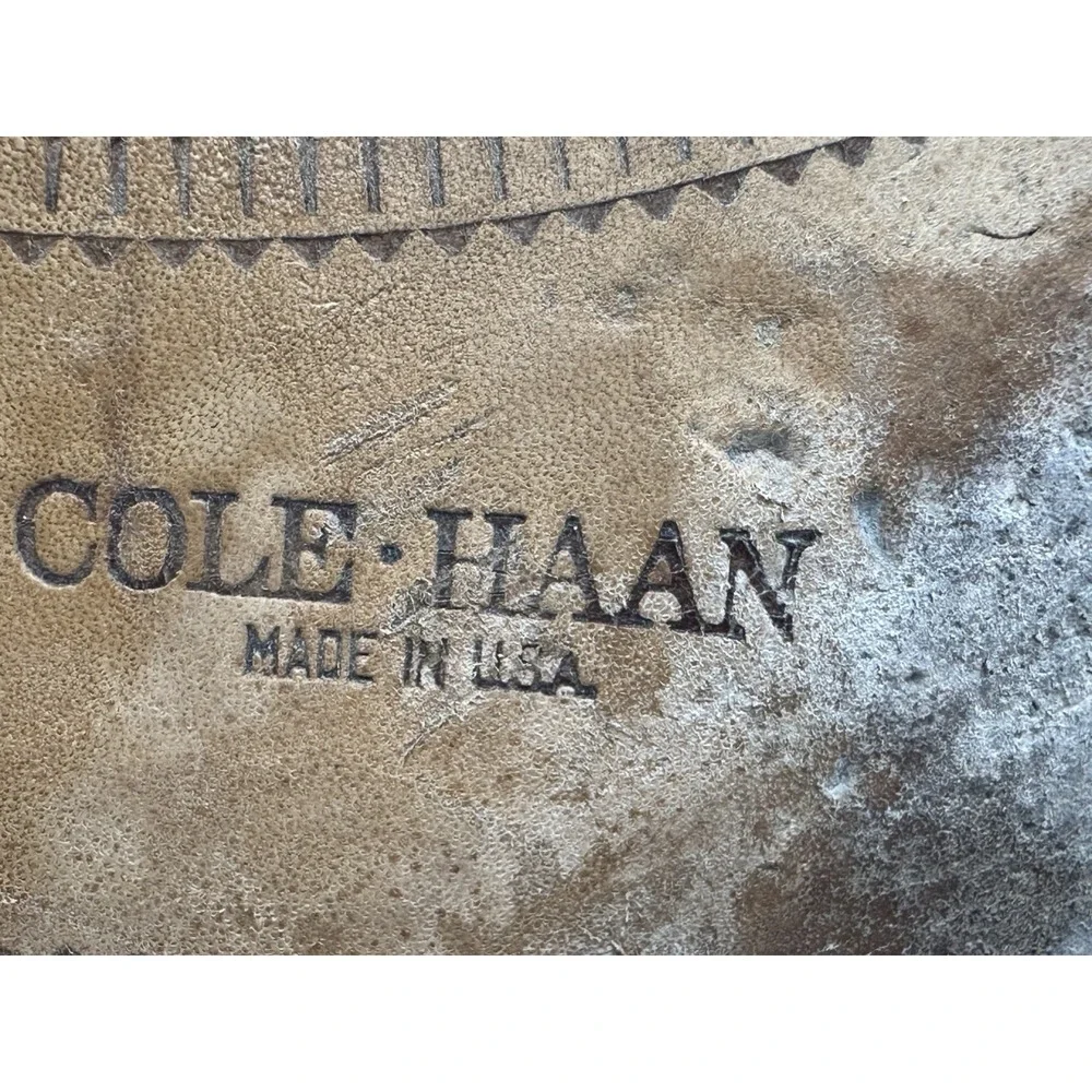 Cole Haan Cap Toe Brown Men's Size 11 D Dress Shoe Leather Lined Vintage USA